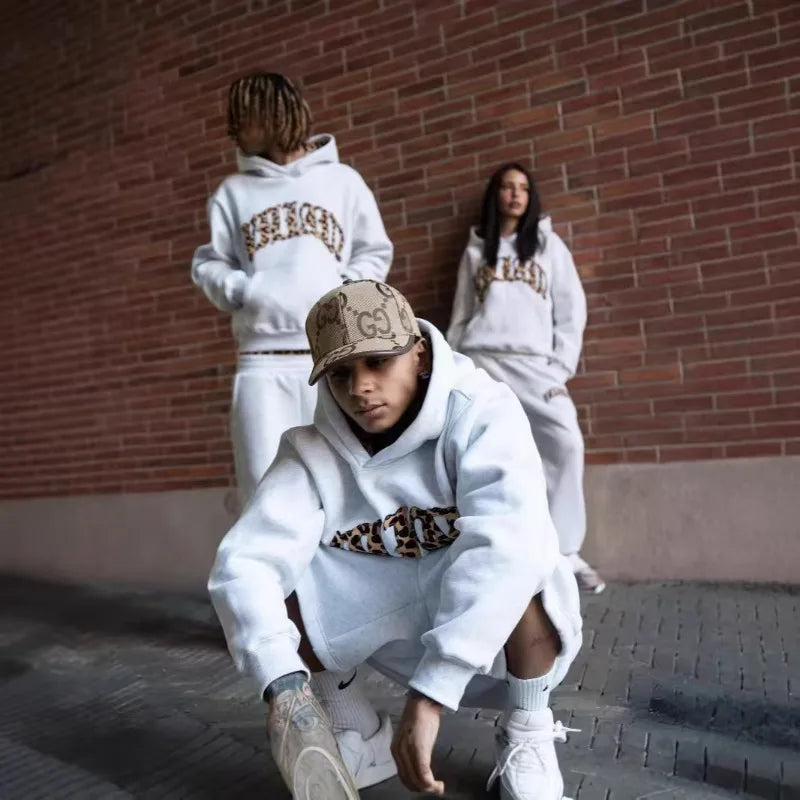 Camo-Leopard Collection American Casual Retro Set