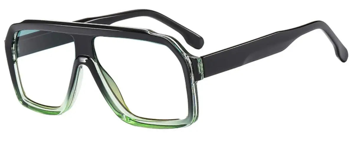 Vintage Pilot Oversize Goggles Women Men Luxury Brand Leopard Tea Big Frame Prescription Myopia Glasses anti Blue Light Glasses