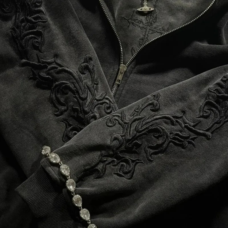 Vine Embroidered Hasajuku Hoodie