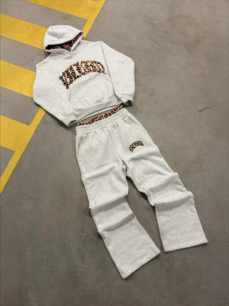 Camo-Leopard Collection American Casual Retro Set
