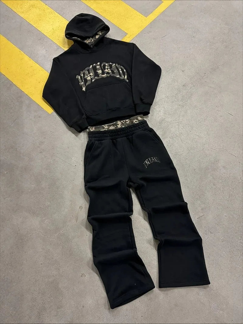 Camo-Leopard Collection American Casual Retro Set