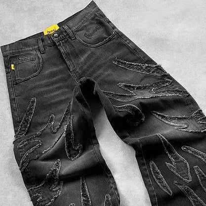  Y2K Hasajuku Retro Graphic Baggy Jeans 