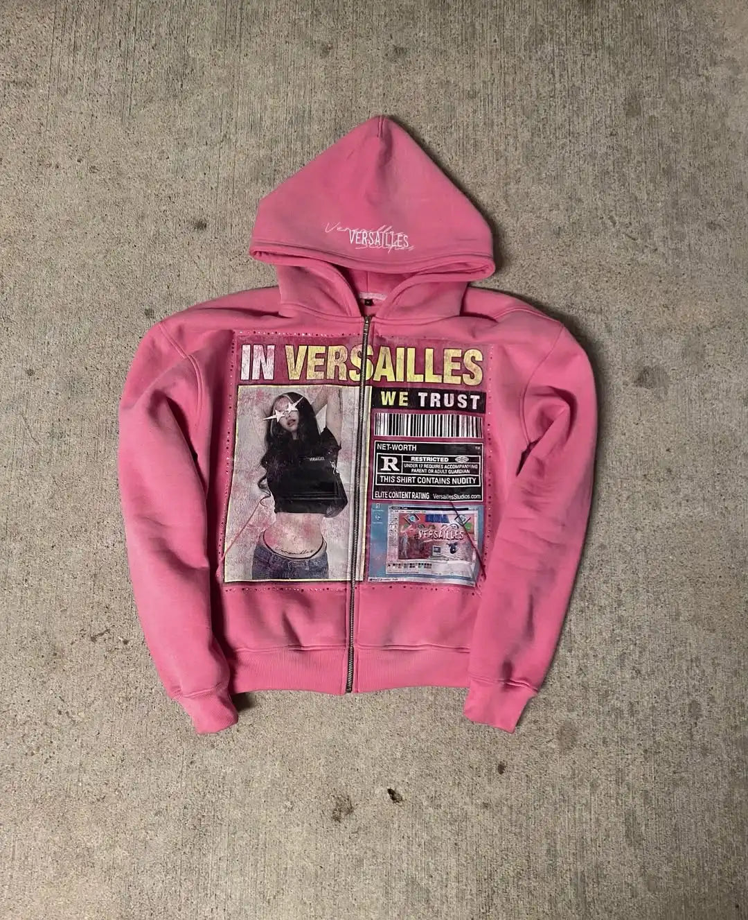Retro Patterned Hoodie 