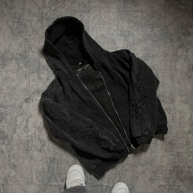 Vine Embroidered Hasajuku Hoodie