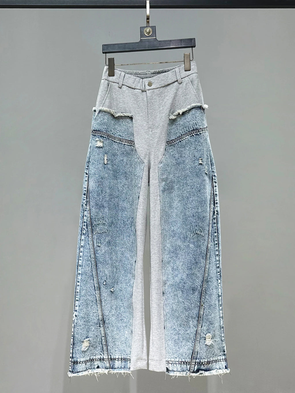 JKZ Cured Denim Two-Piece Set 
