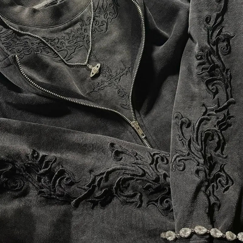 Vine Embroidered Hasajuku Hoodie