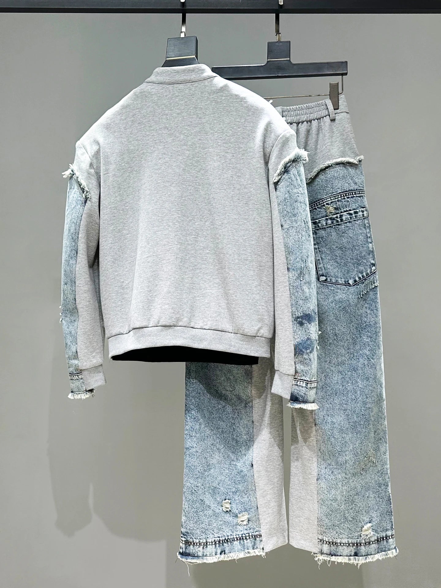 JKZ Cured Denim Two-Piece Set 