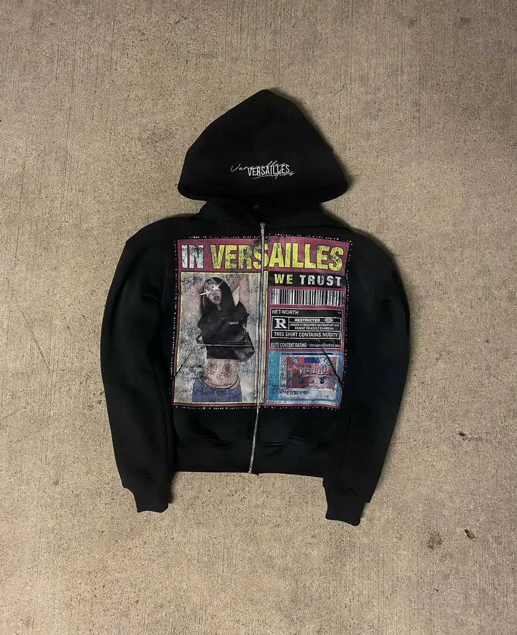 Retro Patterned Hoodie 
